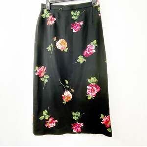 Vintage Geiger Austria Wool Modest Midi Skirt 38